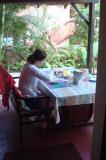 Breakfast at the veranda